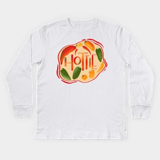 Hottie - chili peppers Kids Long Sleeve T-Shirt